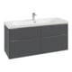 V&B Subway 3.0 Meuble sous lavabo 127,2x57,6x47,8cm, avec LE/Gr AL g, chêne clair-1