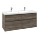 V&B Subway 3.0 Meuble sous lavabo 127,2x57,6x47,8cm, sans LE/Gr vo b, st. Oa-1