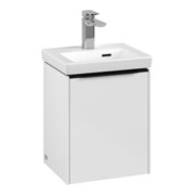 V&B Subway 3.0 Meuble sous lavabo 35,1x42,9x30,9 cm, porte coulissante/droite, blanc brillant