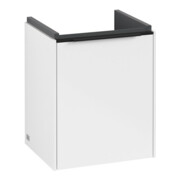 V&B Subway 3.0 Meuble sous lavabo 35,1x42,9x30,9 cm, porte coulissante/droite, blanc brillant-3