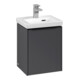 V&B Subway 3.0 Meuble sous lavabo 35,1x42,9x30,9 cm, porte gauche/grise, mat-1