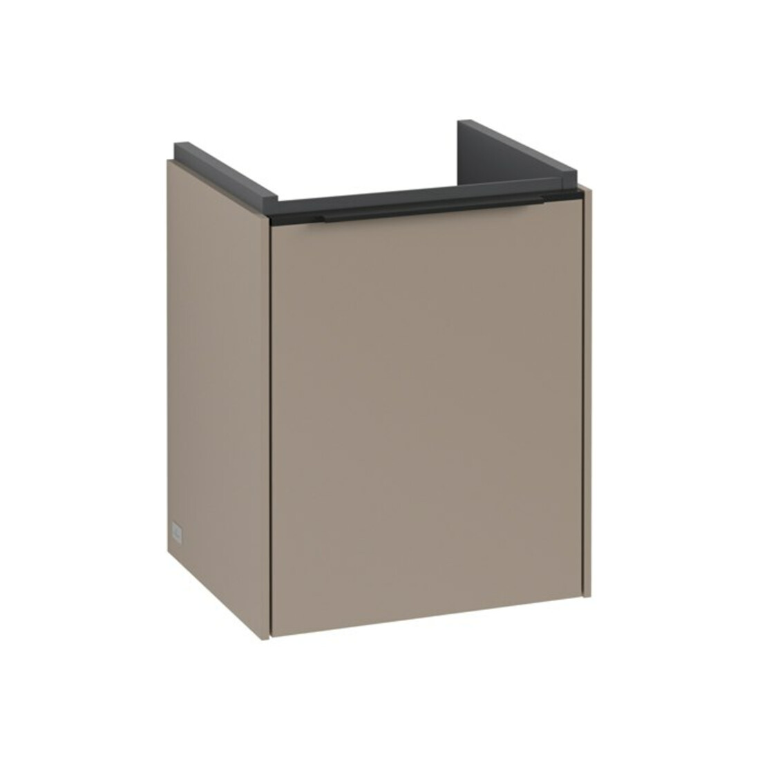 V&B Subway 3.0 Meuble sous lavabo 35,1x42,9x30,9 cm, porte R/gr bleu volcan, Tau