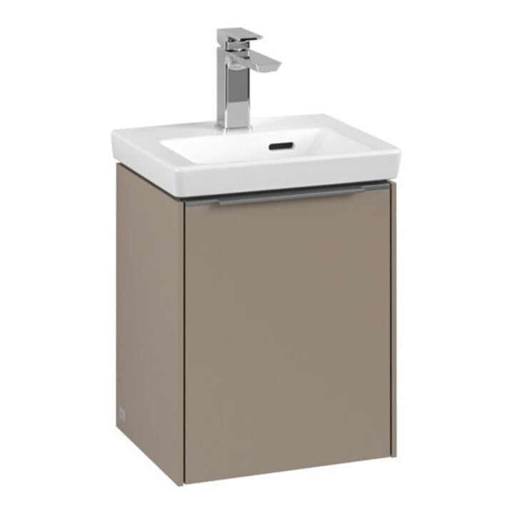 V&B Subway 3.0 Meuble sous lavabo 35,1x42,9x30,9cm, Alu brillant, Taupe