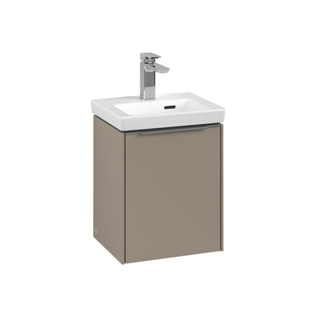 V&B Subway 3.0 Meuble sous lavabo 35,1x42,9x30,9cm, Alu brillant, Taupe