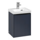 V&B Subway 3.0 Meuble sous lavabo 35,1x42,9x30,9cm, gauche/gris, marbre bleu-1