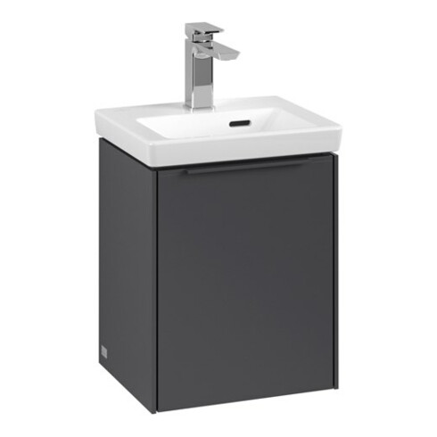 V&B Subway 3.0 Meuble sous lavabo 35,1x42,9x30,9cm, porte droite/grise, graphite