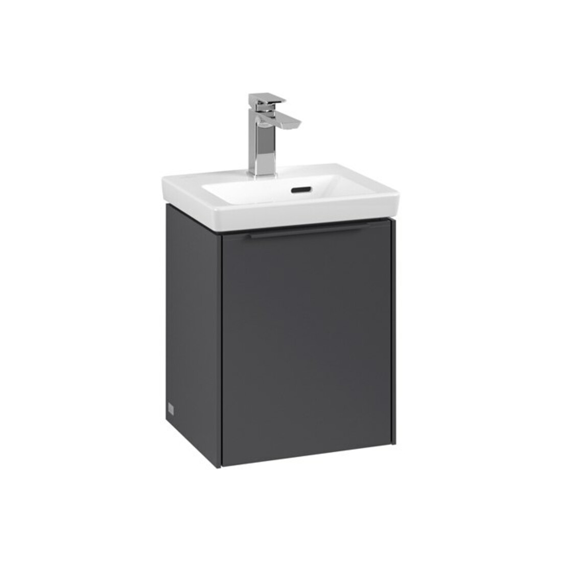 V&B Subway 3.0 Meuble sous lavabo 35,1x42,9x30,9cm, porte droite/grise, graphite