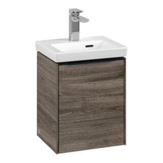 V&B Subway 3.0 Meuble sous lavabo 35,1x42,9x30,9cm, porte droite/grise, sans poignée