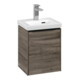 V&B Subway 3.0 Meuble sous lavabo 35,1x42,9x30,9cm, porte droite/grise, sans poignée-1