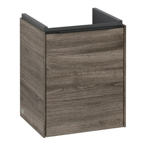 V&B Subway 3.0 Meuble sous lavabo 35,1x42,9x30,9cm, porte droite/grise, sans poignée