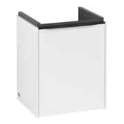 V&B Subway 3.0 Meuble sous lavabo 35,1x42,9x30,9cm, porte gauche/grise bleue, corps blanc-4