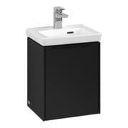 V&B Subway 3.0 Meuble sous lavabo 35,1x42,9x30,9cm, porte gauche/grise, façade bleue