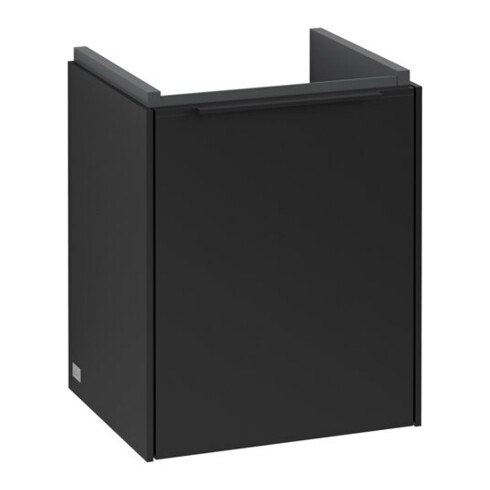 V&B Subway 3.0 Meuble sous lavabo 35,1x42,9x30,9cm, porte gauche/grise, façade bleue