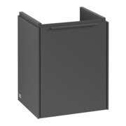 V&B Subway 3.0 Meuble sous lavabo 35,1x42,9x30,9cm, porte gauche/grise, graphite