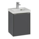 V&B Subway 3.0 Meuble sous lavabo 35,1x42,9x30,9cm, porte gauche/grise, graphite-3