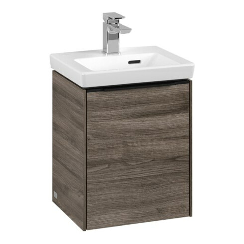 V&B Subway 3.0 Meuble sous lavabo 35,1x42,9x30,9cm, porte gauche/grise, st. Oa