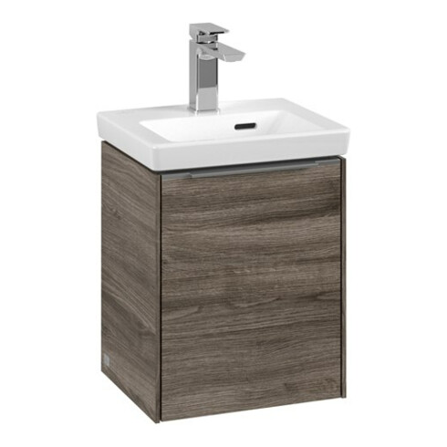 V&B Subway 3.0 Meuble sous lavabo 35,1x42,9x30,9cm, porte R/Gr AL brillant, st. Oa