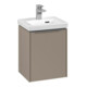 V&B Subway 3.0 Meuble sous lavabo 35,1x42,9x30,9cm, tiroir L/Gr alu brillant, Taupe-1