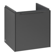 V&B Subway 3.0 Meuble sous lavabo 42,3x42,9x37,8 cm, porte coulissante/droite, graphite