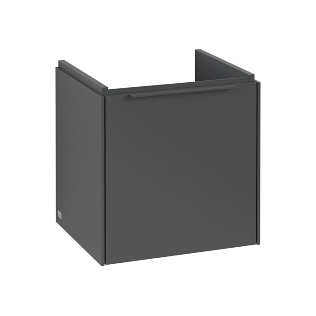 V&B Subway 3.0 Meuble sous lavabo 42,3x42,9x37,8 cm, porte coulissante/droite, graphite