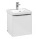 V&B Subway 3.0 Meuble sous-lavabo 42,3x42,9x37,8 cm, porte coulissante/grise AL, blanc brillant-3
