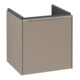 V&B Subway 3.0 Meuble sous lavabo 42,3x42,9x37,8 cm, porte droite/grise alu brillant, Taupe-3