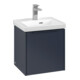 V&B Subway 3.0 Meuble sous-lavabo 42,3x42,9x37,8 cm, porte droite/grise, blanc mat-3
