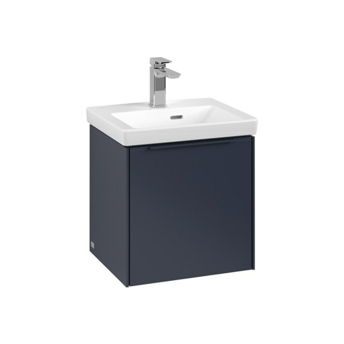 V&B Subway 3.0 Meuble sous-lavabo 42,3x42,9x37,8 cm, porte droite/grise, blanc mat