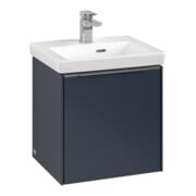 V&B Subway 3.0 Meuble sous lavabo 42,3x42,9x37,8 cm, porte gauche/grise, blanc mat-3