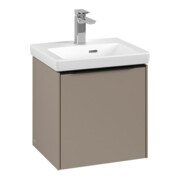 V&B Subway 3.0 Meuble sous lavabo 42,3x42,9x37,8 cm, porte R/gr bleu volcan, Tau