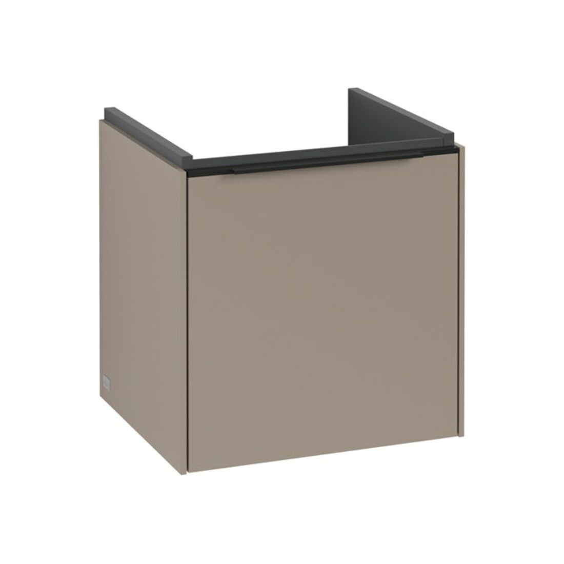V&B Subway 3.0 Meuble sous lavabo 42,3x42,9x37,8 cm, porte R/gr bleu volcan, Tau