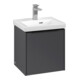 V&B Subway 3.0 Meuble sous lavabo 42,3x42,9x37,8 cm, porte tiroir/grise, graph.-3