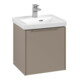 V&B Subway 3.0 Meuble sous lavabo 42,3x42,9x37,8 cm, tiroir gauche/gris monochrome, Taupe-1