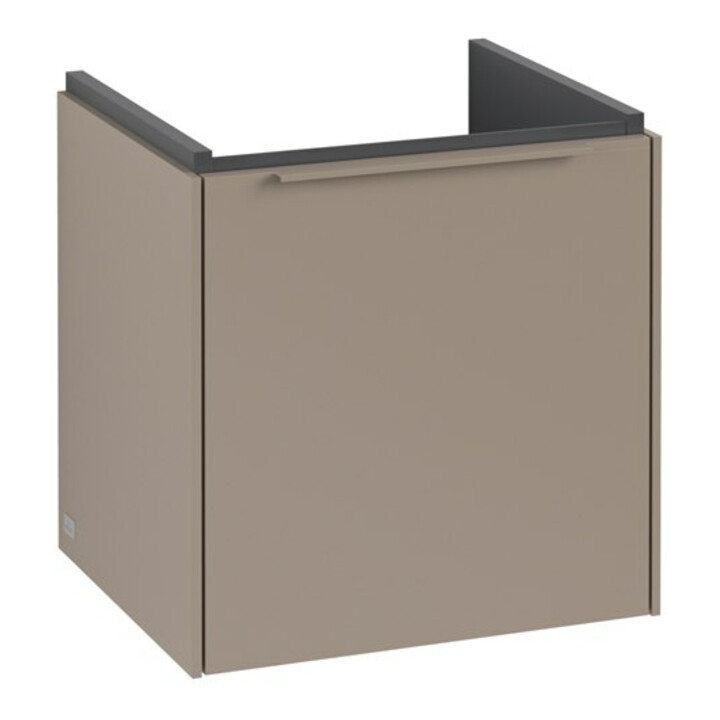 V&B Subway 3.0 Meuble sous lavabo 42,3x42,9x37,8 cm, tiroir gauche/gris monochrome, Taupe