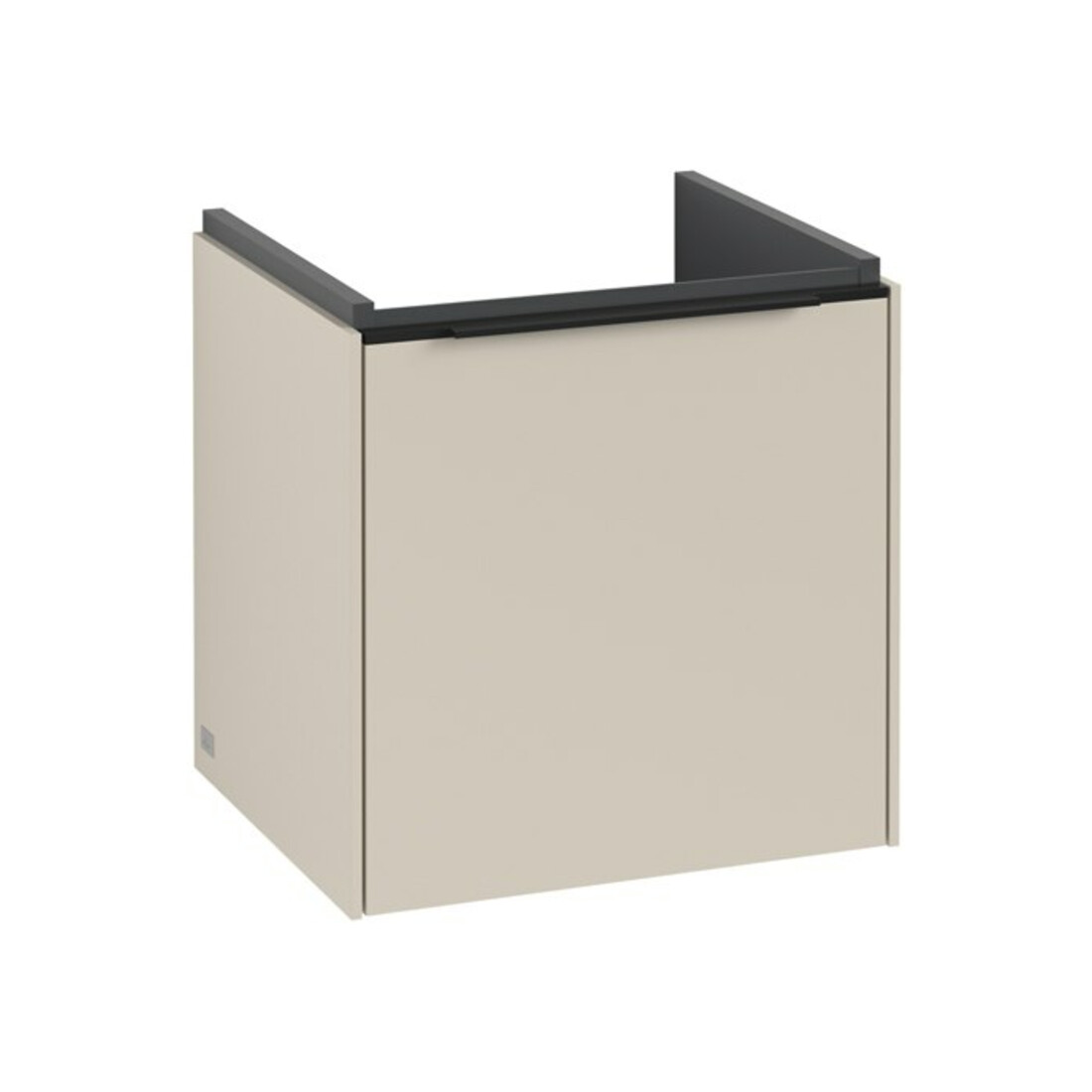 V&B Subway 3.0 Meuble sous lavabo 42,3x42,9x37,8cm, porte coulissante/Gris devant, env. Vert