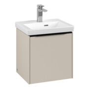 V&B Subway 3.0 Meuble sous lavabo 42,3x42,9x37,8cm, porte coulissante/Gris devant, env. Vert-3