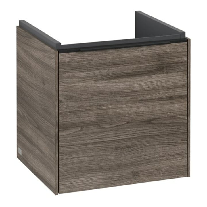 V&B Subway 3.0 Meuble sous lavabo 42,3x42,9x37,8cm, porte coulissante/grise, à gauche, mat