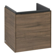 V&B Subway 3.0 Meuble sous lavabo 42,3x42,9x37,8cm, porte coulissante/grise, Ar Oa