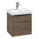 V&B Subway 3.0 Meuble sous lavabo 42,3x42,9x37,8cm, porte coulissante/grise, Ar Oa-3