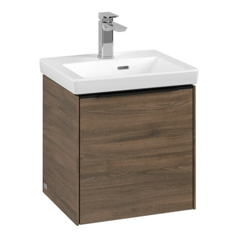 V&B Subway 3.0 Meuble sous lavabo 42,3x42,9x37,8cm, porte coulissante/grise, Ar Oa