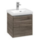 V&B Subway 3.0 Meuble sous-lavabo 42,3x42,9x37,8cm, porte droite/grise AL brillant, st. Oa-4