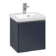 V&B Subway 3.0 Meuble sous lavabo 42,3x42,9x37,8cm, porte droite/grise alu, bleu marine-1