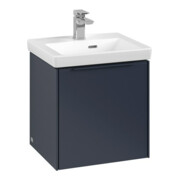 V&B Subway 3.0 Meuble sous lavabo 42,3x42,9x37,8cm, porte gauche/grise, bleu marine