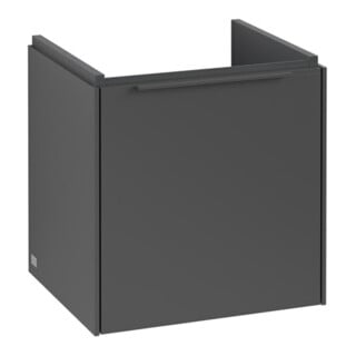 V&B Subway 3.0 Meuble sous lavabo 42,3x42,9x37,8cm, porte gauche/grise, graphite
