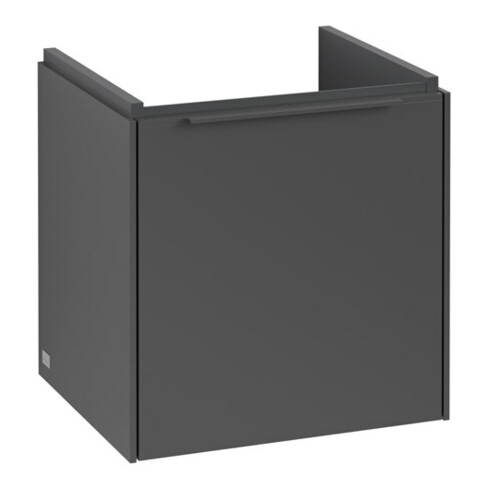 V&B Subway 3.0 Meuble sous lavabo 42,3x42,9x37,8cm, porte gauche/grise, graphite