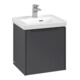 V&B Subway 3.0 Meuble sous lavabo 42,3x42,9x37,8cm, porte gauche/grise, graphite-3