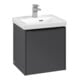 V&B Subway 3.0 Meuble sous lavabo 42,3x42,9x37,8cm, porte gauche/grise, mat-3