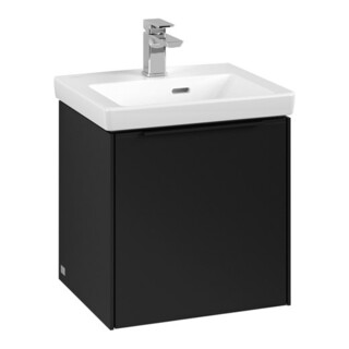 V&B Subway 3.0 Meuble sous lavabo 42,3x42,9x37,8cm, porte L/Gr devant blanc, devant bleu