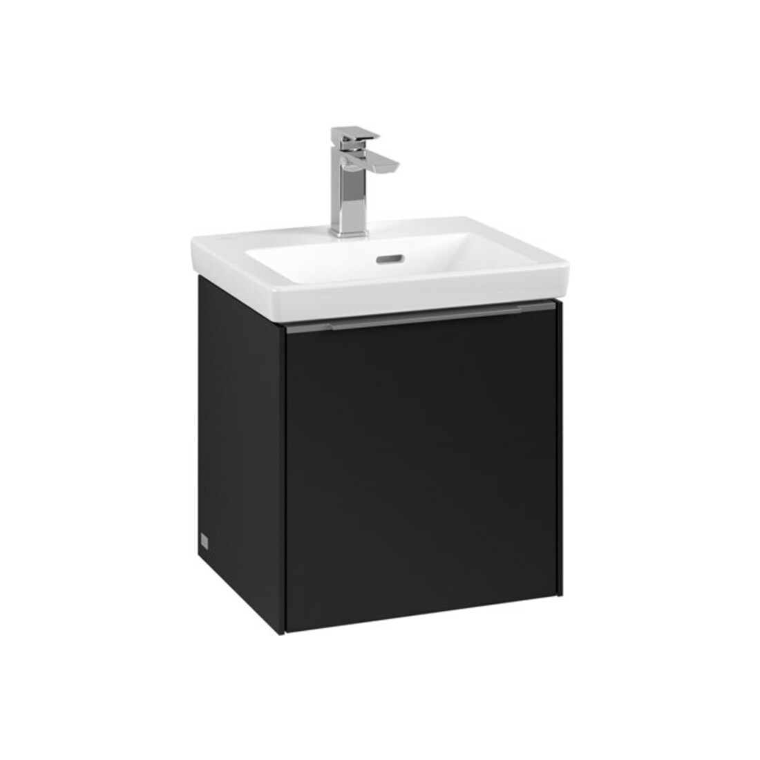 V&B Subway 3.0 Meuble sous lavabo 42,3x42,9x37,8cm, porte R/Gr AL g, bleu devant