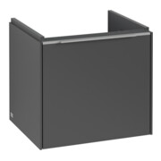 V&B Subway 3.0 Meuble sous lavabo 47,3x42,9x40,8 cm, alu brillant, graph.